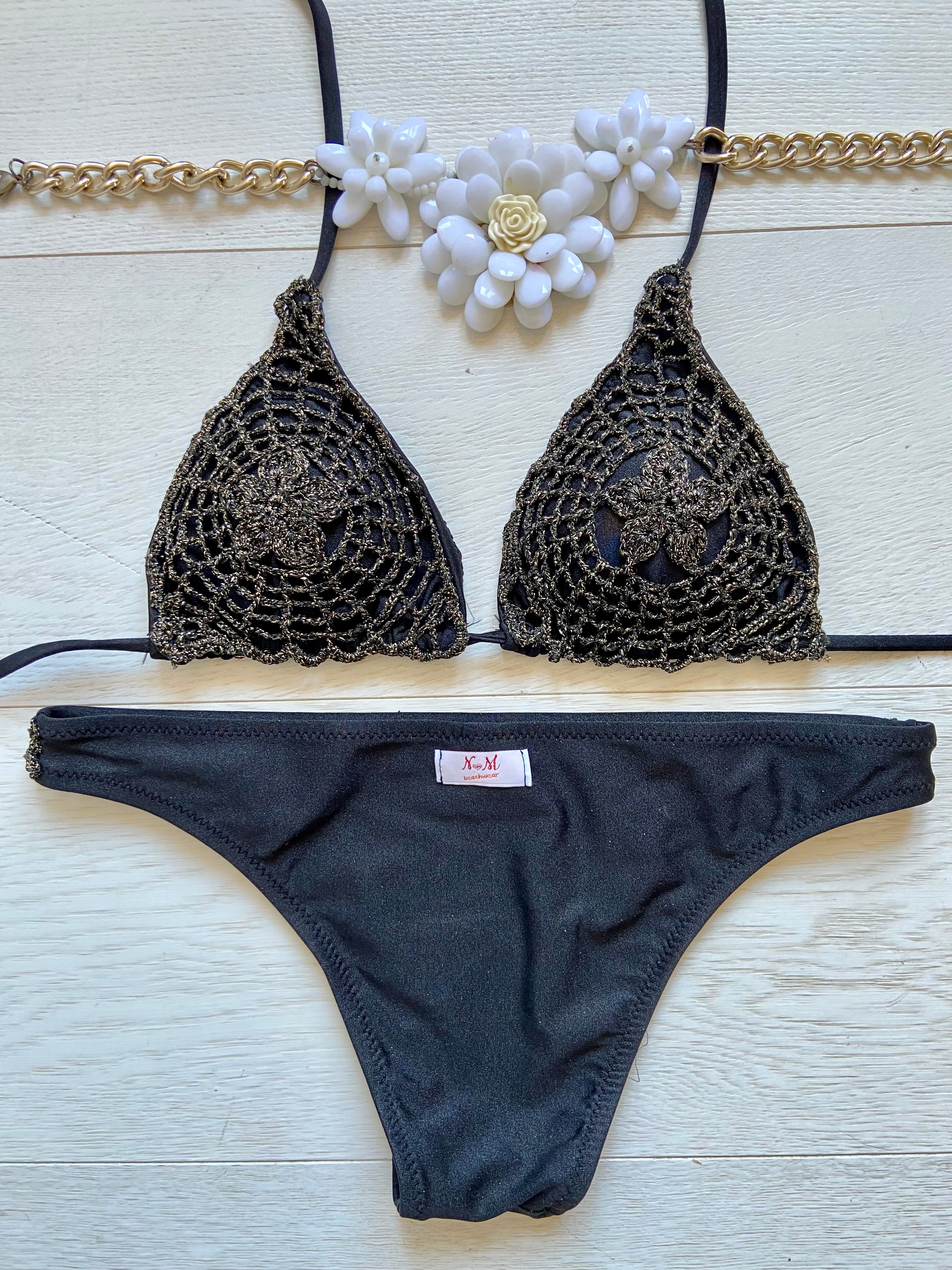 ICONIC CROCHET GOLDEN NIGHT A TRIANGOLO