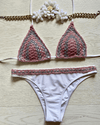 ICONIC CROCHET SILVER & ROSE TRIANGOLO