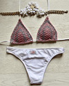 ICONIC CROCHET SILVER & ROSE TRIANGOLO