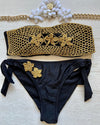 ICONIC CROCHET BLACK GOLD A FASCIA