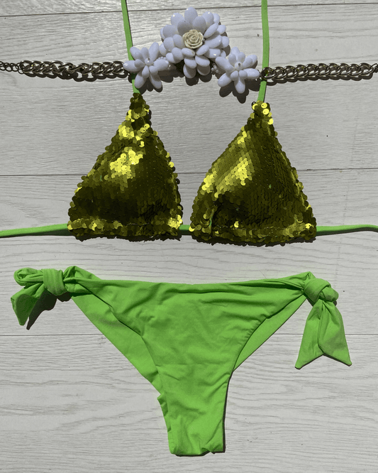 LIME BIKINI A TRIANGOLO